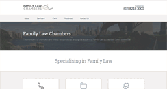 Desktop Screenshot of familylawchambers.com.au